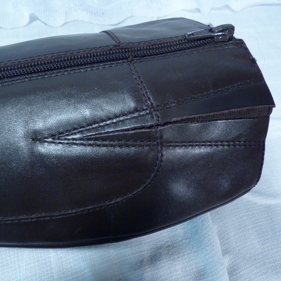 7.5 Dark Chocolate Leather High Heel Boots. - Picture 4 of 7